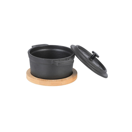 Estia Κατσαρολακι Iron Μαντεμενιο 10cm με Βαση Bamboo