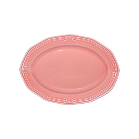 Estia Πιατελα Οβαλ Athénée Πορσελανινη Αναγλυφη 25cm Rose