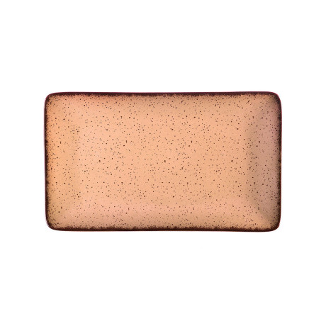 Estia Πιατελα Ορθογωνια Terra Πορσελανινη 27x16cm Salmon
