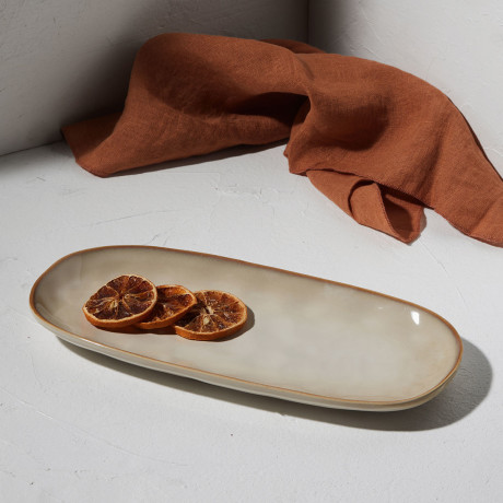 Estia Πιατελα Οβαλ Vignette Stoneware 31cm Ivory