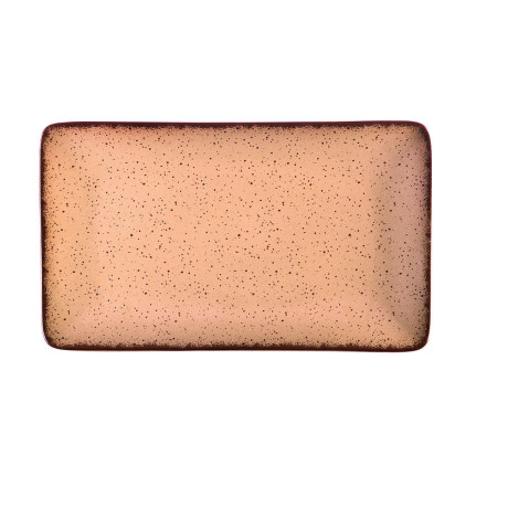 Estia Πιατελα Ορθογωνια Terra Πορσελανινη 21x10.5cm Salmon