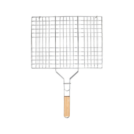 Σχαρα Ψησιματος Barbeque Μεταλλικη 49x30cm με Ξυλινη Λαβη