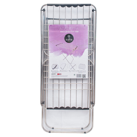 Απλωστρα Δαπεδου Ανωξειδωτη Πτυσσομενη 18m