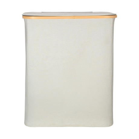 Estia Καλαθι Απλυτων Bamboo Essentials 144lt με Καπακι και 2 Mesh Bags 56x37x68cm Γκρι