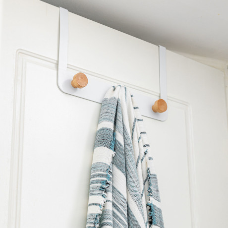 Estia Κρεμαστρα Πορτας Πενταπλη Μεταλλικη Λευκη