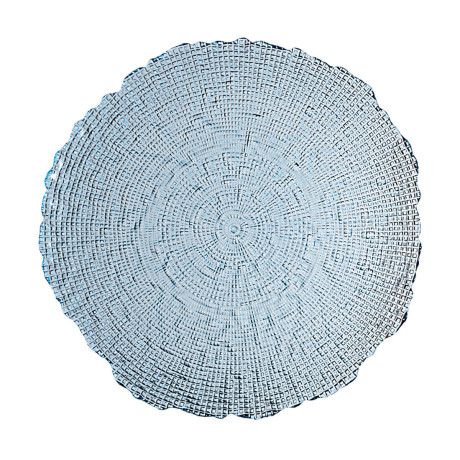 Estia Πιατελα Σερβιρισματος Roche Γυαλινη 32x2.9cm Μπλε