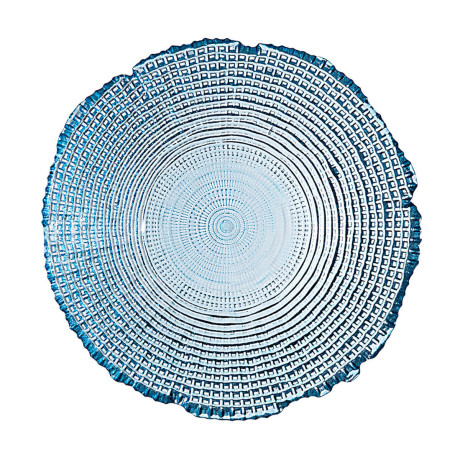 Estia Σαλατιερα Roche Γυαλινη 27.5x8cm Μπλε