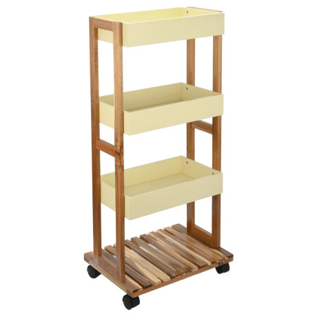 Estia Τρολεϊ Αποθηκευσης Allure 4 Επιπεδων Ivory