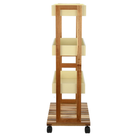 Estia Τρολεϊ Αποθηκευσης Allure 4 Επιπεδων Ivory