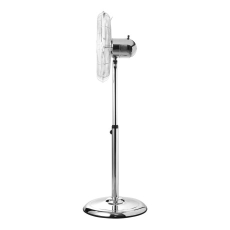 Estia Ανεμιστηρας Σταντ Επιδαπεδιος Retroflow 40cm 50w Μεταλλικος Ασημι