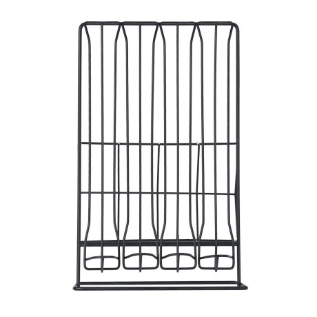 Estia Βαση για Καψουλες & Συσκευασιες Espresso Metal Black Μεταλλικη Διπλης Οψεως Μαυρη