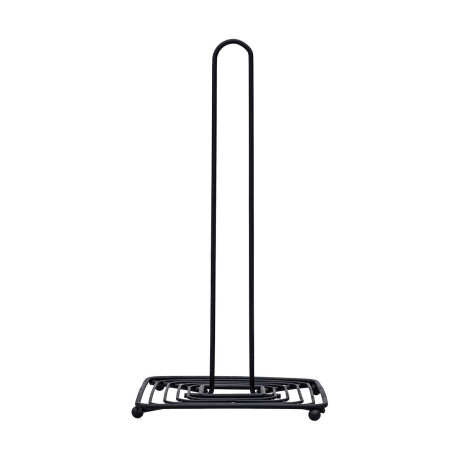 Βαση για Ρολο Κουζινας Metal Black Μεταλλικη 30x15.5cm Μαυρη