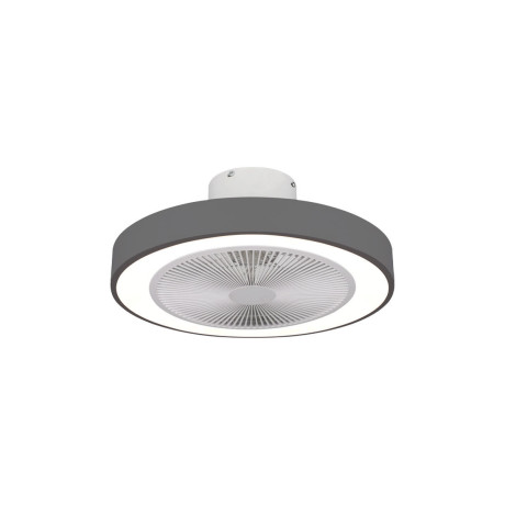 Estia Ανεμιστηρας Οροφης Halo Flow 50cm 15w με cct led Φωτισμο 45w & Τηλεχειριστηριο Γκρι