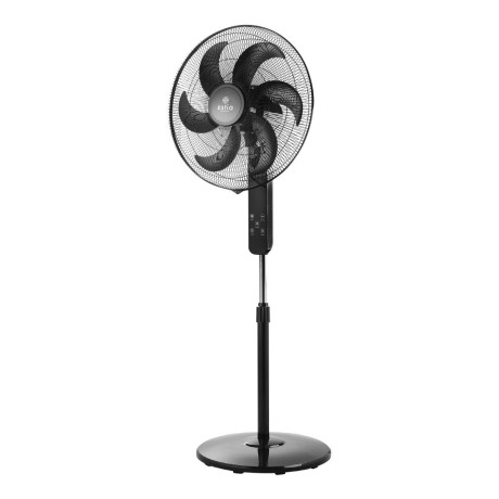 Estia Ανεμιστηρας Σταντ Επιδαπεδιος bow 45cm 75w Μαυρος με Τηλεχειριστηριο