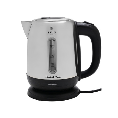 Estia Βραστηρας Black & Inox Ανοξειδωτος 1.2lt 1.630w