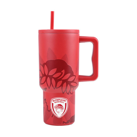 Estia Θερμος Straw Tumbler xl Olympiacos bc Edition 900ml