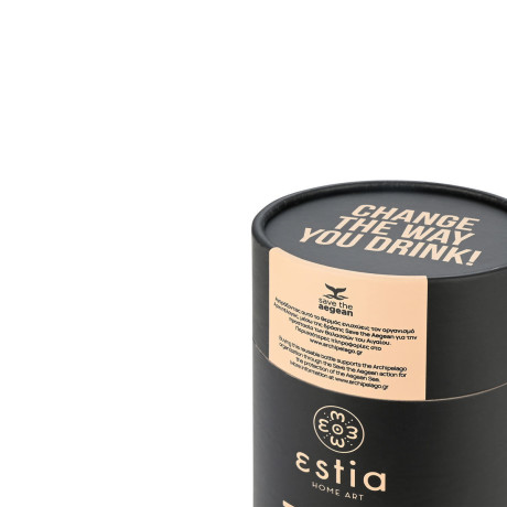 Estia Θερμος Coffee mug Save the Aegean 500ml Midnight Black