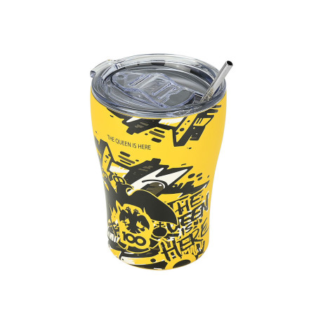 Estia Θερμος Coffee mug aek bc Edition the Queen is Here 350ml