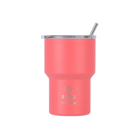 Estia Θερμος mug Lite Save the Aegean 400ml Fusion Coral