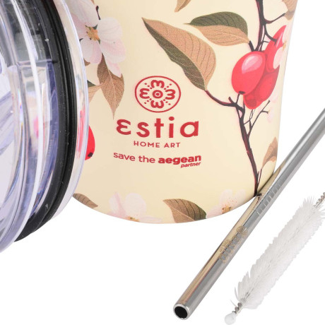 Estia Θερμος Coffee mug Save the Aegean 350ml Sakura Whisper