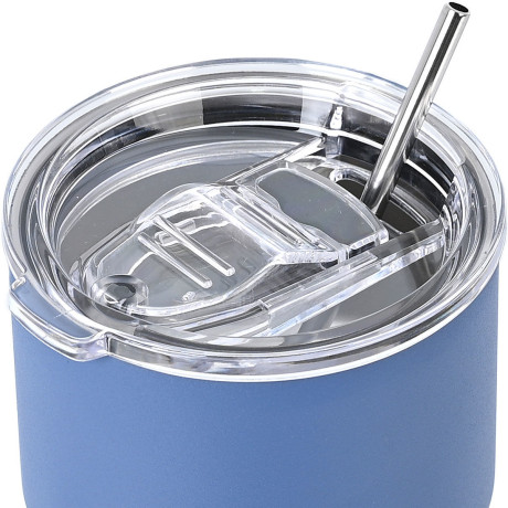 Estia Θερμος mug Lite Save the Aegean 400ml Denim Blue