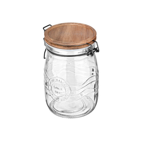 Estia Δοχειο Αποθηκευσης Allure Γυαλινο 1000ml με Κλιπ Καπακι