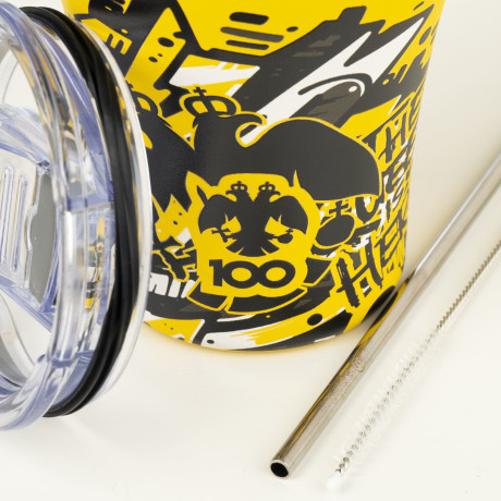 Estia Θερμος Coffee mug aek bc Edition the Queen is Here 350ml