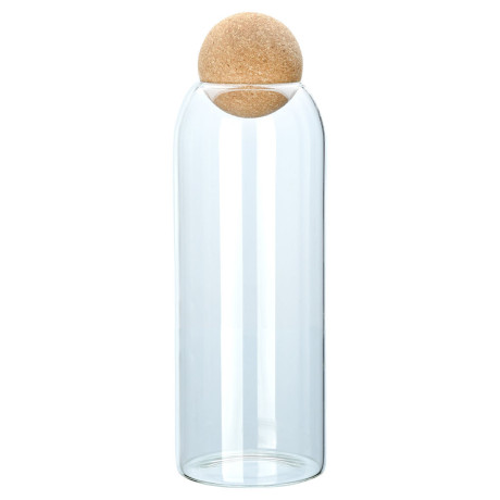 Estia Δοχειο Αποθηκευσης Γυαλινο 1300ml με Καπακι Φελλου