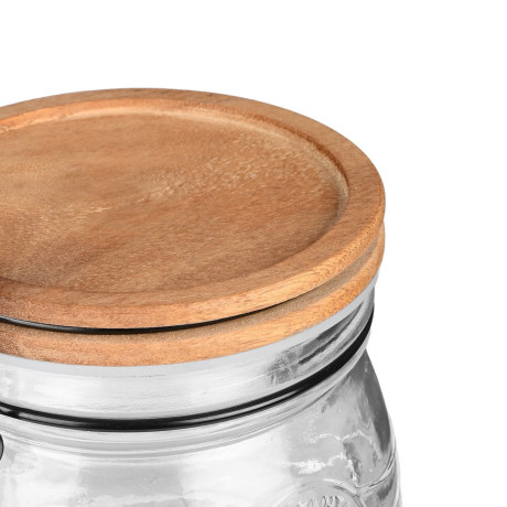 Estia Δοχειο Αποθηκευσης Allure Γυαλινο 750ml με Κλιπ Καπακι