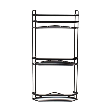 Estia Εταζερα Elegant Μεταλλικη Γωνιακη 3 Θεσεων 54x28x18cm Μαυρη