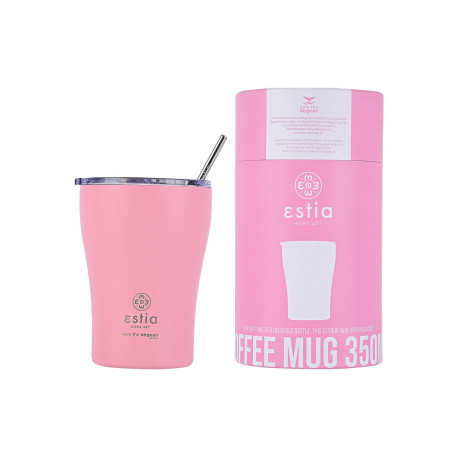 Estia Θερμος Coffee mug Save the Aegean 350ml Blossom Rose