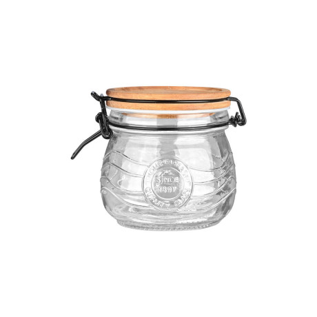 Estia Δοχειο Αποθηκευσης Allure Γυαλινο 500ml με Κλιπ Καπακι