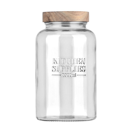 Estia Δοχειο Αποθηκευσης Allure Γυαλινο 2000ml 12x12x21.6cm