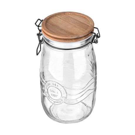 Estia Δοχειο Αποθηκευσης Allure Γυαλινο 1500ml με Κλιπ Καπακι