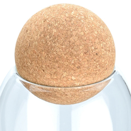 Estia Δοχειο Αποθηκευσης Γυαλινο 1300ml με Καπακι Φελλου