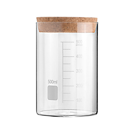 Estia Δοχειο Αποθηκευσης Γυαλινο 500ml με Καπακι Φελλου