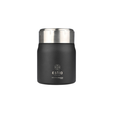 Estia Θερμος Lunch pot Save the Aegean 0.5lt Midnight Black