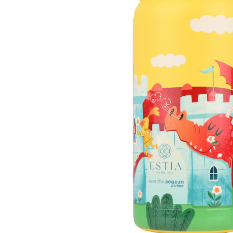 Estia Θερμος Παιδικο Wonder Bottle Save the Aegean 350ml Fortress Dragon