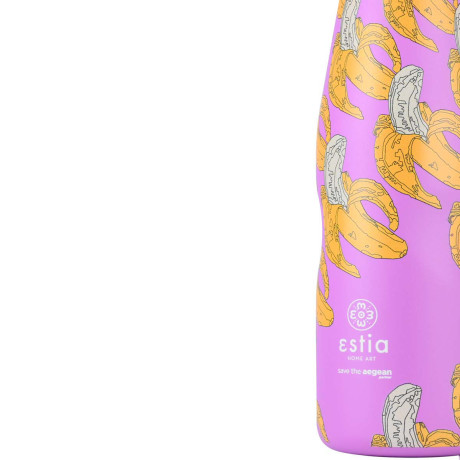 Estia Θερμος Travel Flask Save the Aegean 500ml Banana Swirl