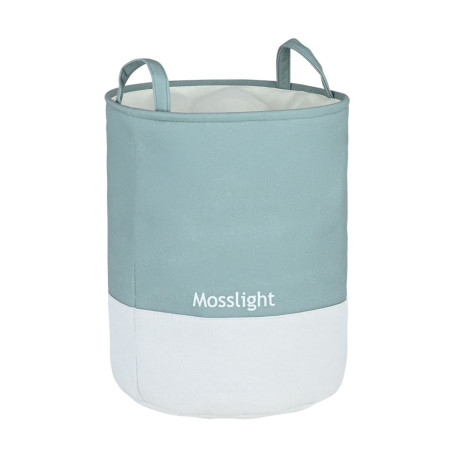 Estia Καλαθι Απλυτων Tone lab με Χερουλια 35x35x50cm Mosslight