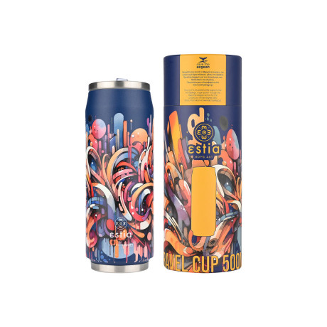 Estia Θερμος Travel cup Save the Aegean 500ml Vibrant Vortex