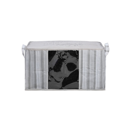 Θηκη Αποθηκευσης non Woven Υφασματινη 60x45x35cm με Παραθυρο Ivory