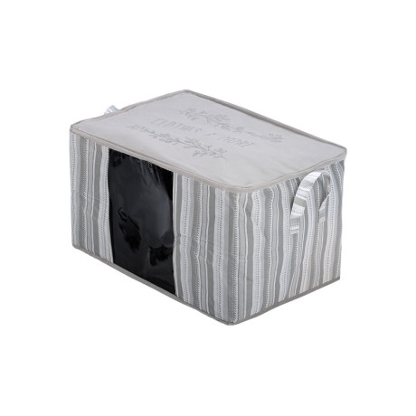 Θηκη Αποθηκευσης non Woven Υφασματινη 60x45x35cm με Παραθυρο Ivory