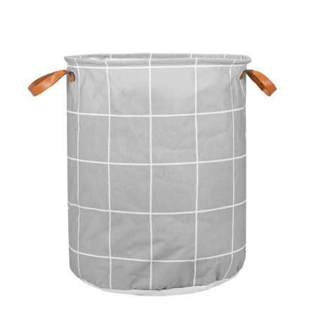 Καλαθι Απλυτων Checkered 60lt Πτυσσομενο με Χερουλια 40x40x50cm