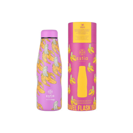 Estia Θερμος Travel Flask Save the Aegean 500ml Banana Swirl
