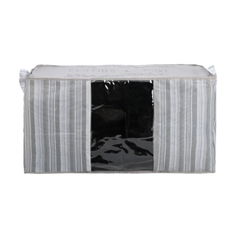 Θηκη Αποθηκευσης non Woven Υφασματινη 50x40x30cm με Παραθυρο Ivory