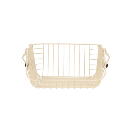 Estia Καλαθι Οργανωσης Allure Μεταλλικο 26.5x29.5x16cm Στοιβαζομενο Ivory