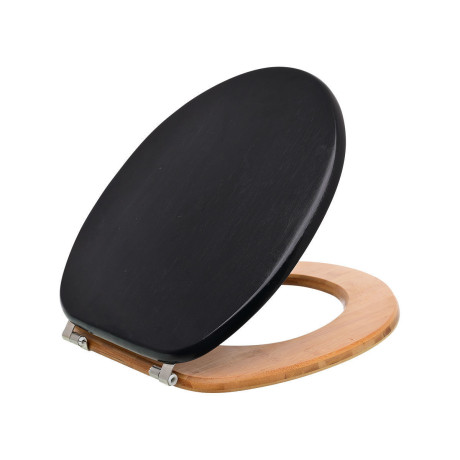 Estia Καπακι Λεκανης Bamboo Essentials Μαυρο