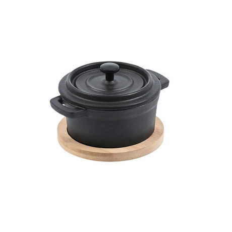 Estia Κατσαρολακι Iron Μαντεμενιο 10cm με Βαση Bamboo
