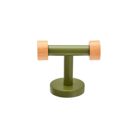 Estia Κρεμαστρα Επιτοιχια Olive Series Διπλη Μεταλλικη/bamboo Λαδι